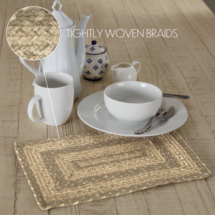 VHC Brands - Vente Sets de table - Napperon Cobblestone Jute Rect 10x15