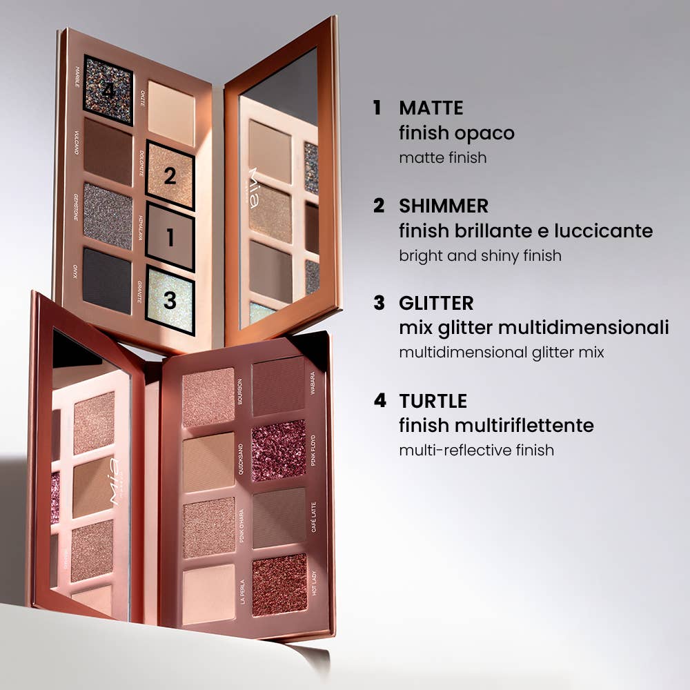 MIA COSMETICS SRL – Engroshandel Øjenskyggepalette – Tender Stone øjenskyggepalette6