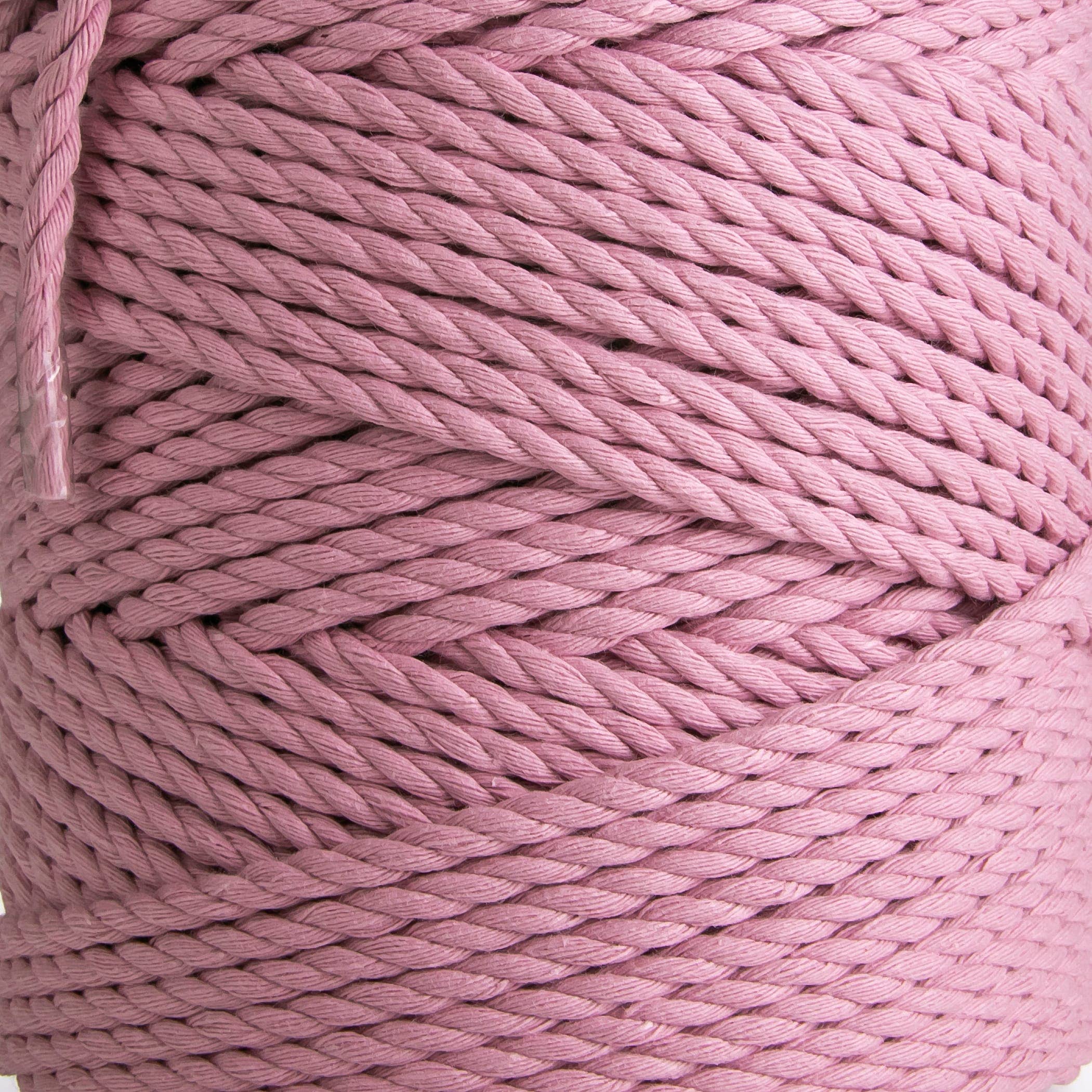 MB Cordas - Wholesale Cord - 4MM 3 Strand Twisted Macrame Cotton Rope 1kg DUSTY PINK  Macrame Rope 3 ply Craft String3