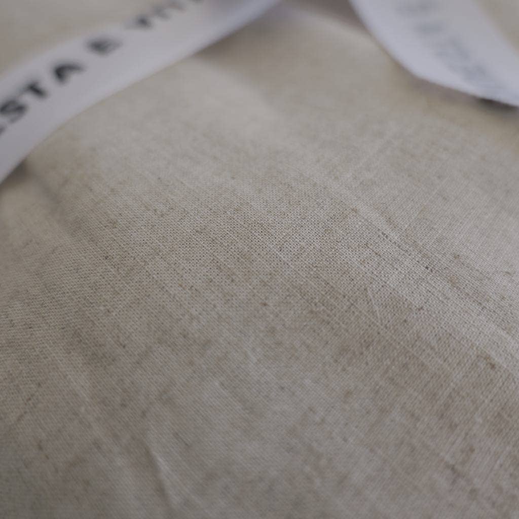 Q VITA - Wholesale Sheet Set - 20% French Linen 80% Tencel Sheet Set (4 pcs) - Oatmeal7