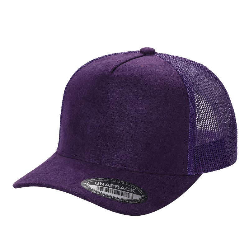 Burzip collection - Wholesale Trucker Hat - Unisex - TC2-PC>5PANEL SUEDE FRONT AND MESH BACK CAPS SUM PREPACK  11