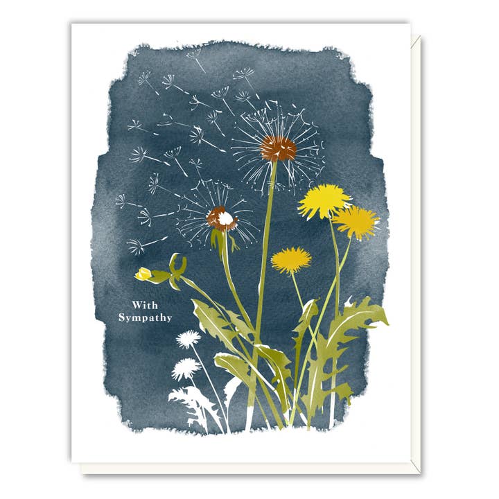 Dandelions Sympathy Card for wholesale by Driscoll Design
