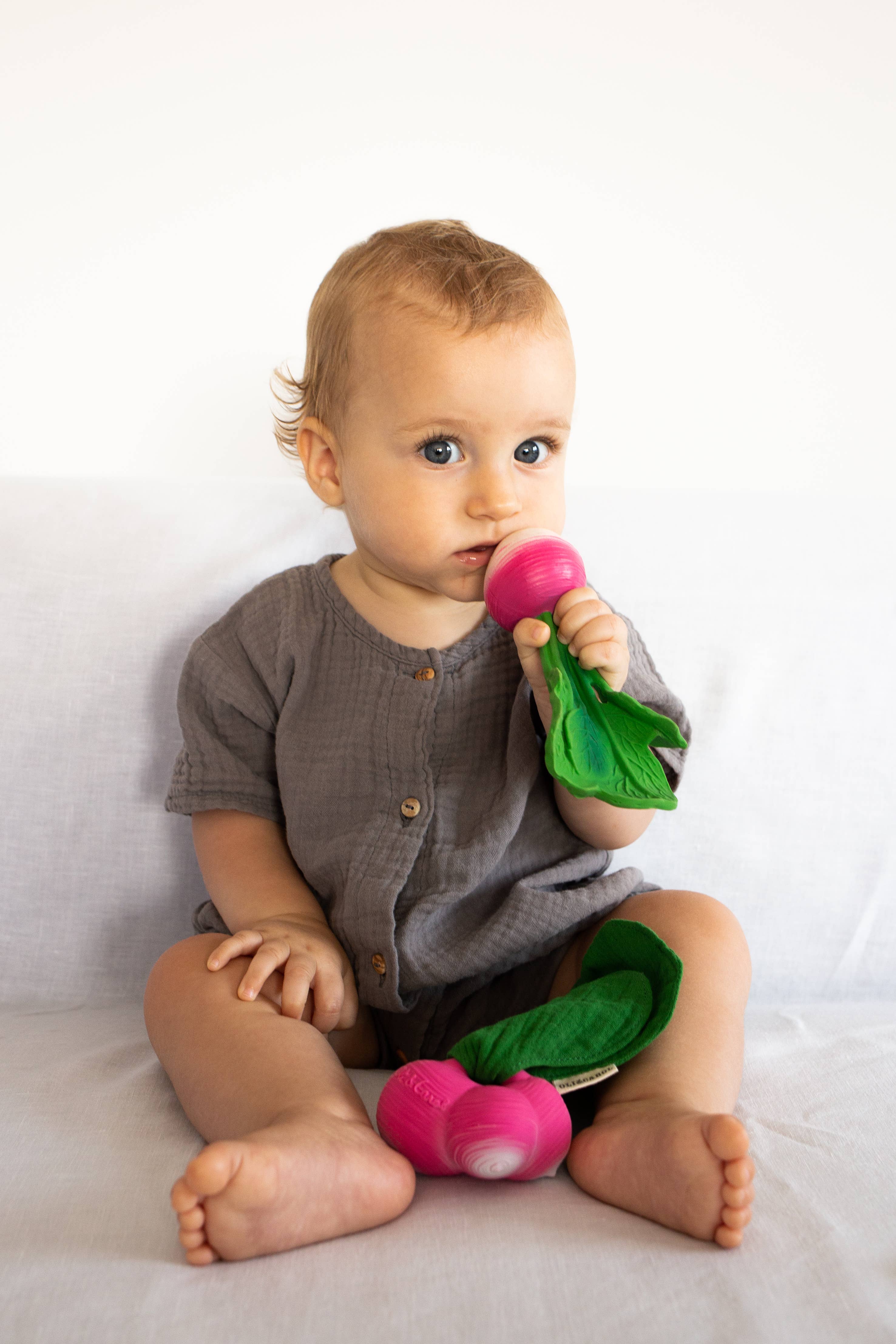 Oli & Carol - Wholesale Teether (Not Clip-On) - Baby - Ramona the Radish Mini DouDou Teether4