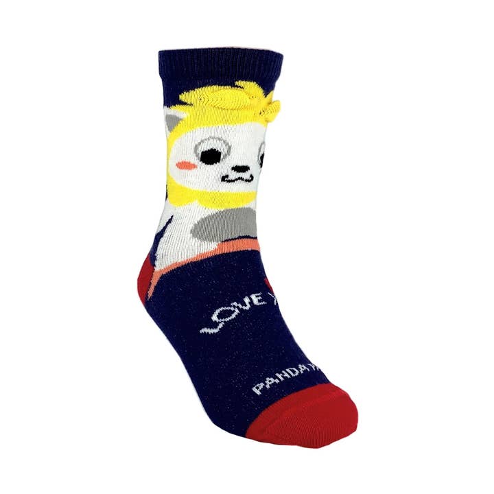 Chaussette Love Lion (3-7 ans) du Panda chaussette pour la vente par Sock Panda