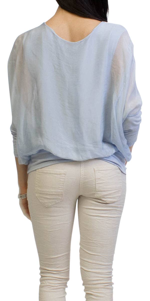 Gigi Moda - Wholesale Blouse - Women's - Sheer Batwing Blouse25