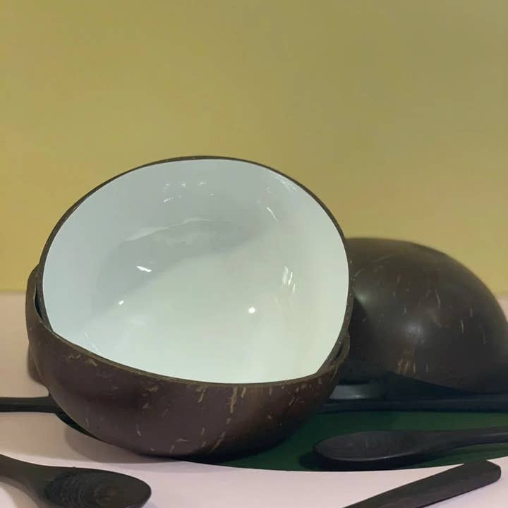 Tonkin Handicraft - Wholesale Bowl - Lacquer Coconut Bowl & Spoon 7