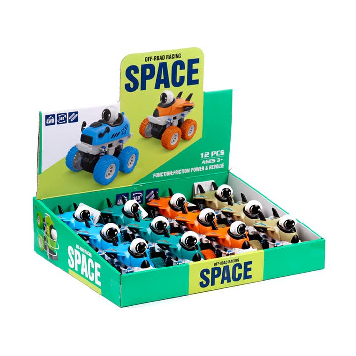 Jouet d'Action Pousser/Tirer Avion Spatial à Friction pour la vente par Puckator Ltd