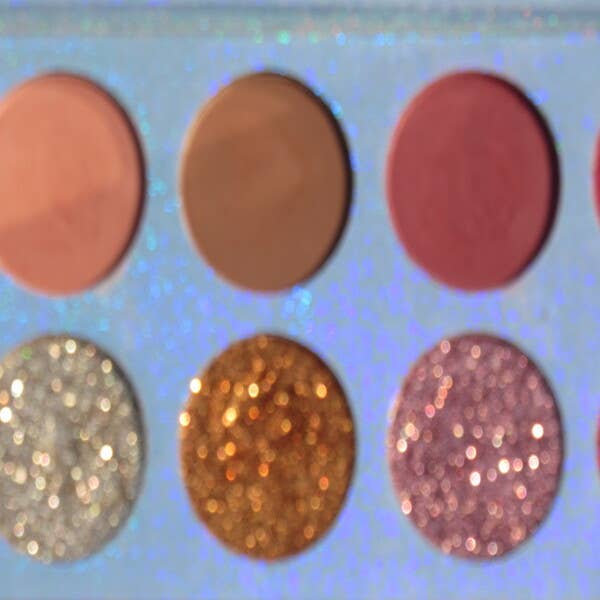 Elise Pink - Wholesale Eyeshadow Palette - Glitter Eyz Eyeshadow Palette with Rhinestones 5