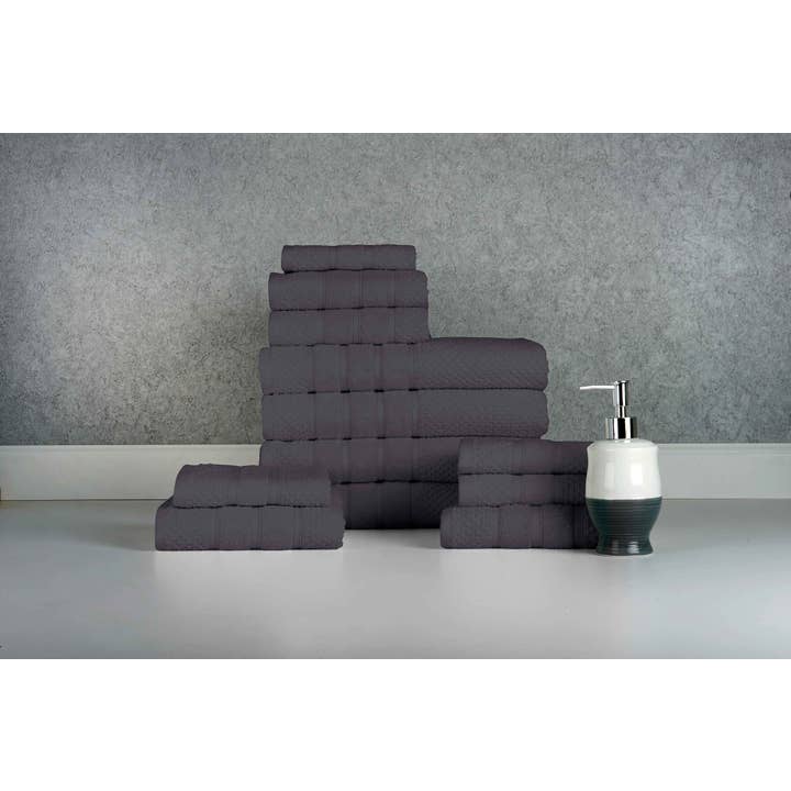 Bed Bath Fashions - Wholesale Towel Set - Bibb Home 12 Piece Egyptian Cotton Towel Set10