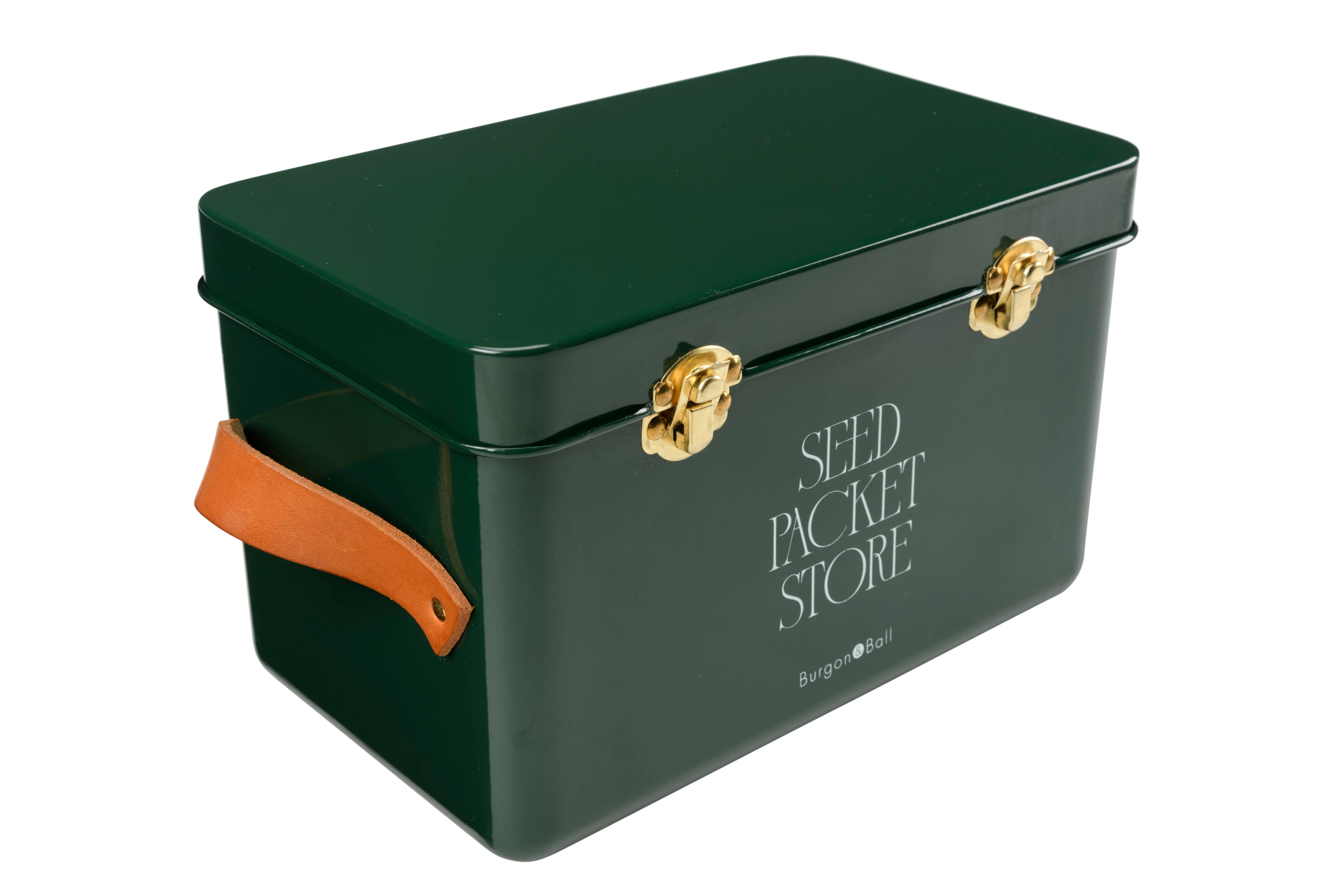 Burgon and Ball – wholesale Plant seeds – NEW Seed Packet Tin - Heritage Green3