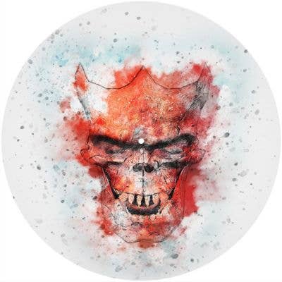 Slipmat 12"/ 7" för skivspelare - Skull Art 2 för wholesale av Phatmatz