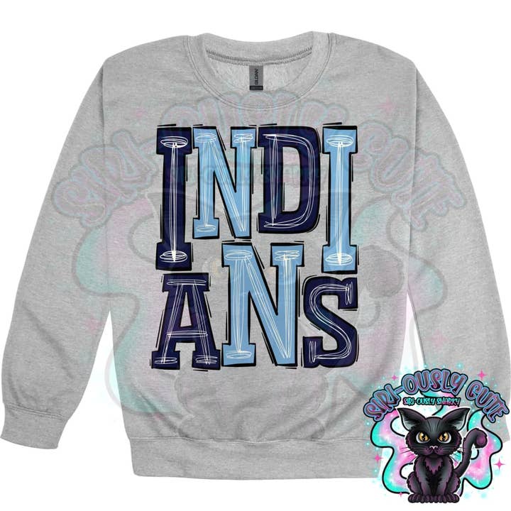 Sporty Indians - Navy Columbia Blue for wholesale by Siri-Ously Cute