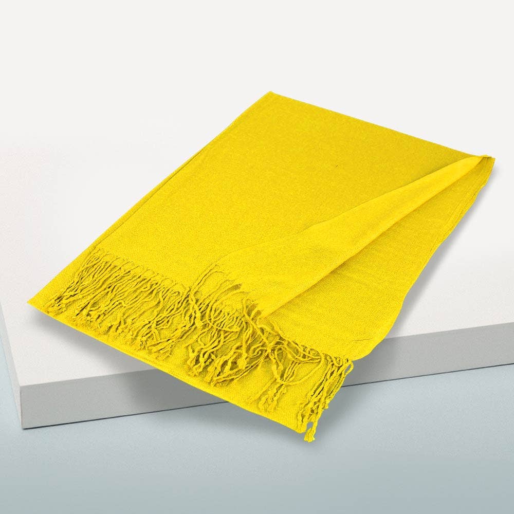 Sensibling Corp. - Vente Écharpe – femme - Écharpe châle unie en pashmina10