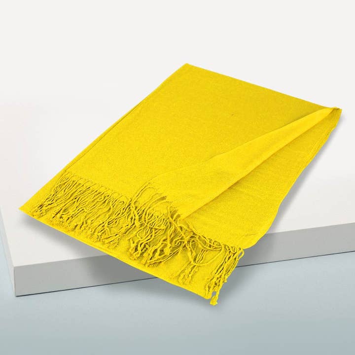 Sensibling Corp. - Vente Écharpe – femme - Écharpe châle unie en pashmina10