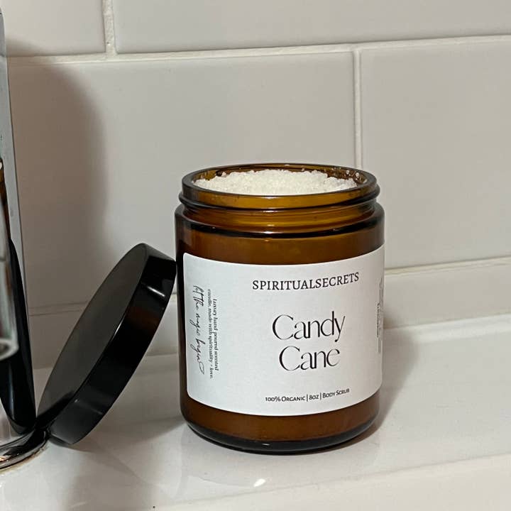 Candy Cane Body Scrub for wholesale by Spiritual Secrets Co