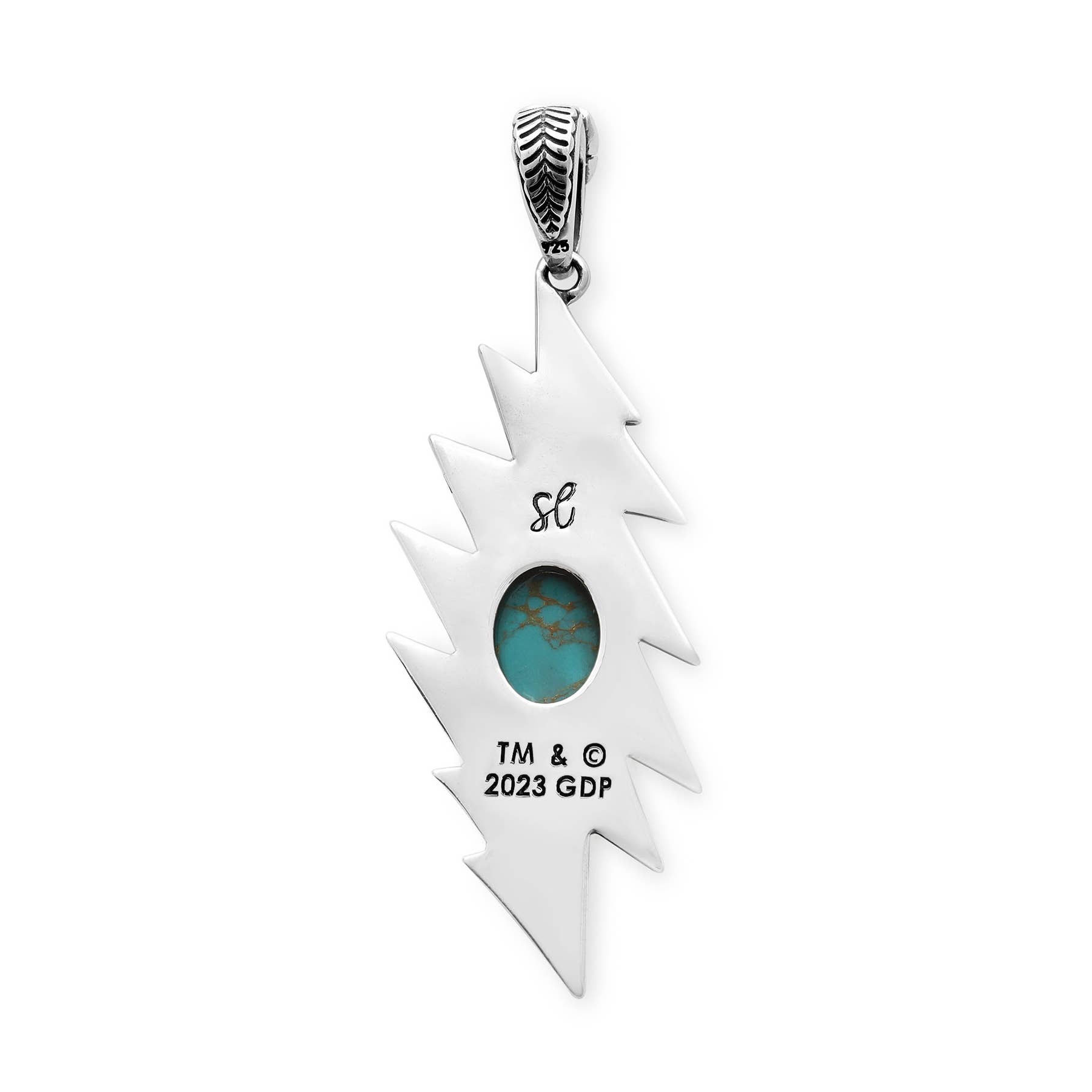 Hiouchi Jewels | Rose & Bolt Grateful Dead Jewelry - Vente Colliers à pendentif - Pendentif éclair Lazy | Turquoise9