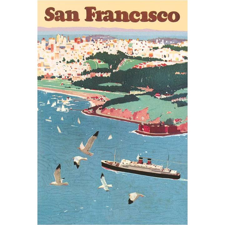 Found Image Press - Wholesale Postcard - Postcard SF-588 San Francisco Travel Poster