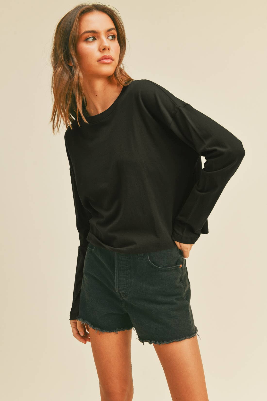 Honestee - Wholesale T-Shirt - Women's - Blank Long Sleeve T-Shirt1