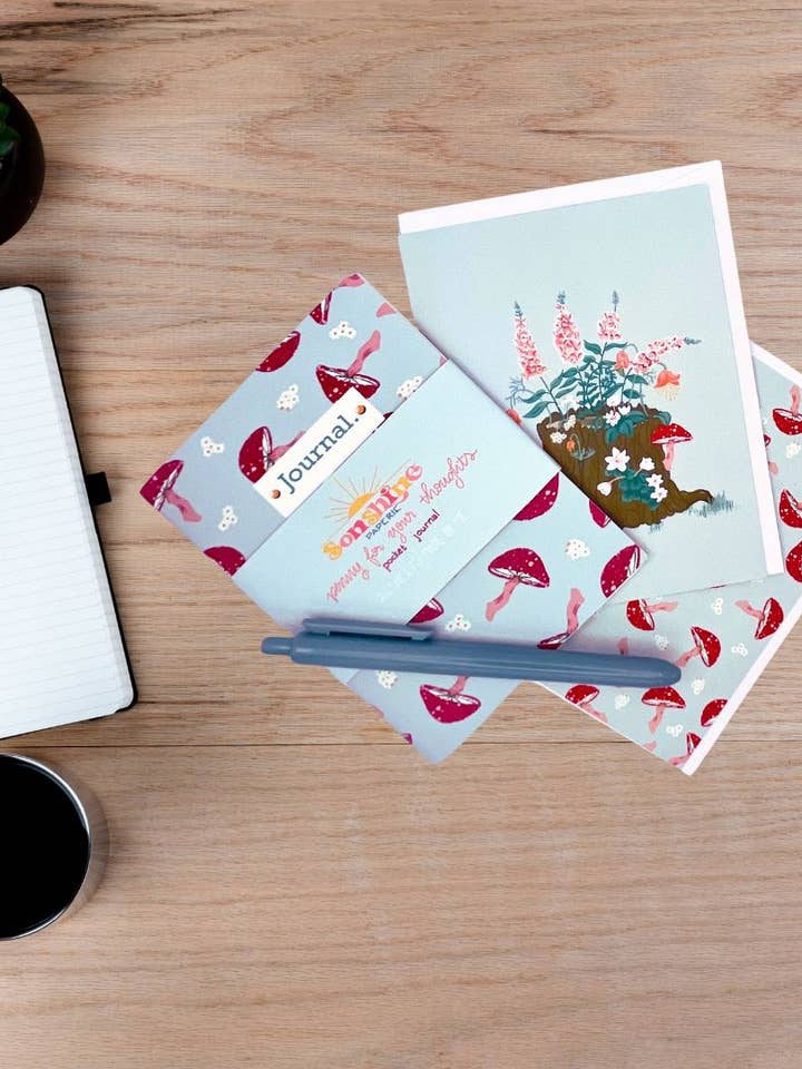 Mushroom Forest Stationery Bundle for wholesale by Sonshine Paperie