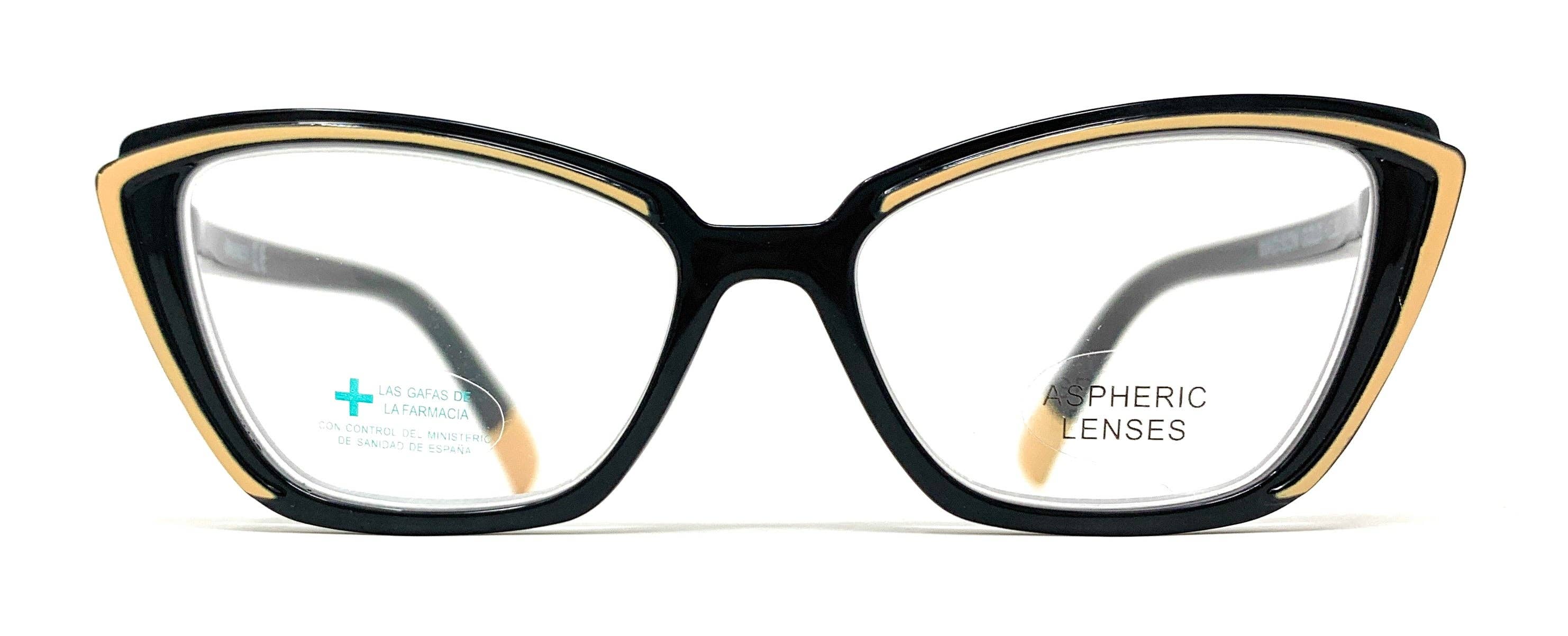 Gafas Venice Eyewear - Venta al por mayor Gafas - Unisex - Gafas de Lectura MADISON Black-Beige1