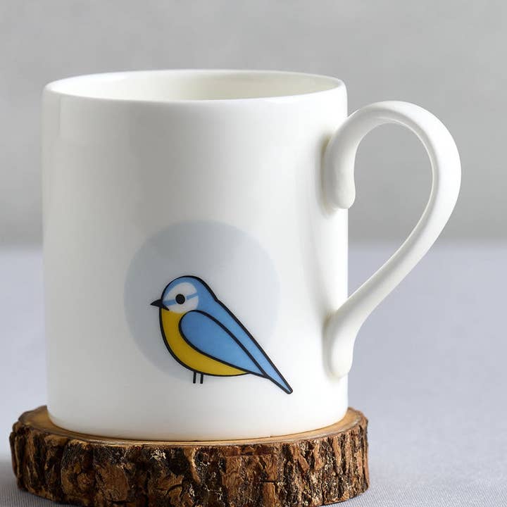 Jin Designs - Wholesale Coffee Mug - Blue Tit Mug0