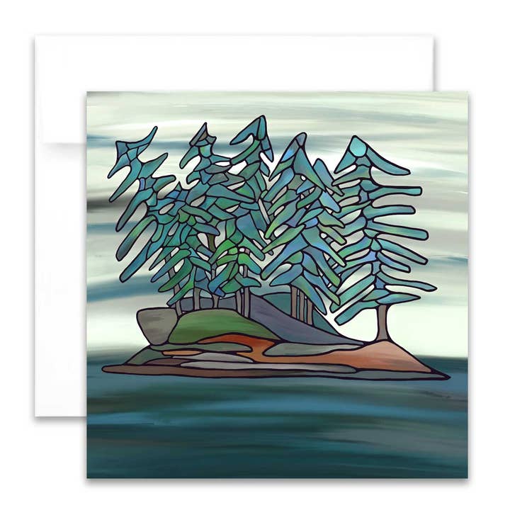 Greeting Card - Little Island for wholesale by Unperfekt Studios