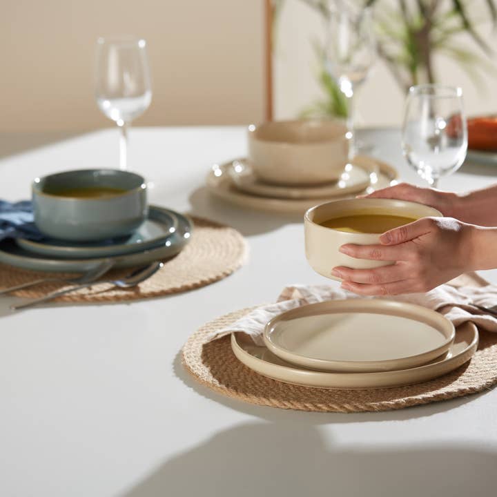 Kook - Wholesale Dinnerware Set - Kook Ceramic Dinnerware Set, 12 Piece, Somerset Collection4