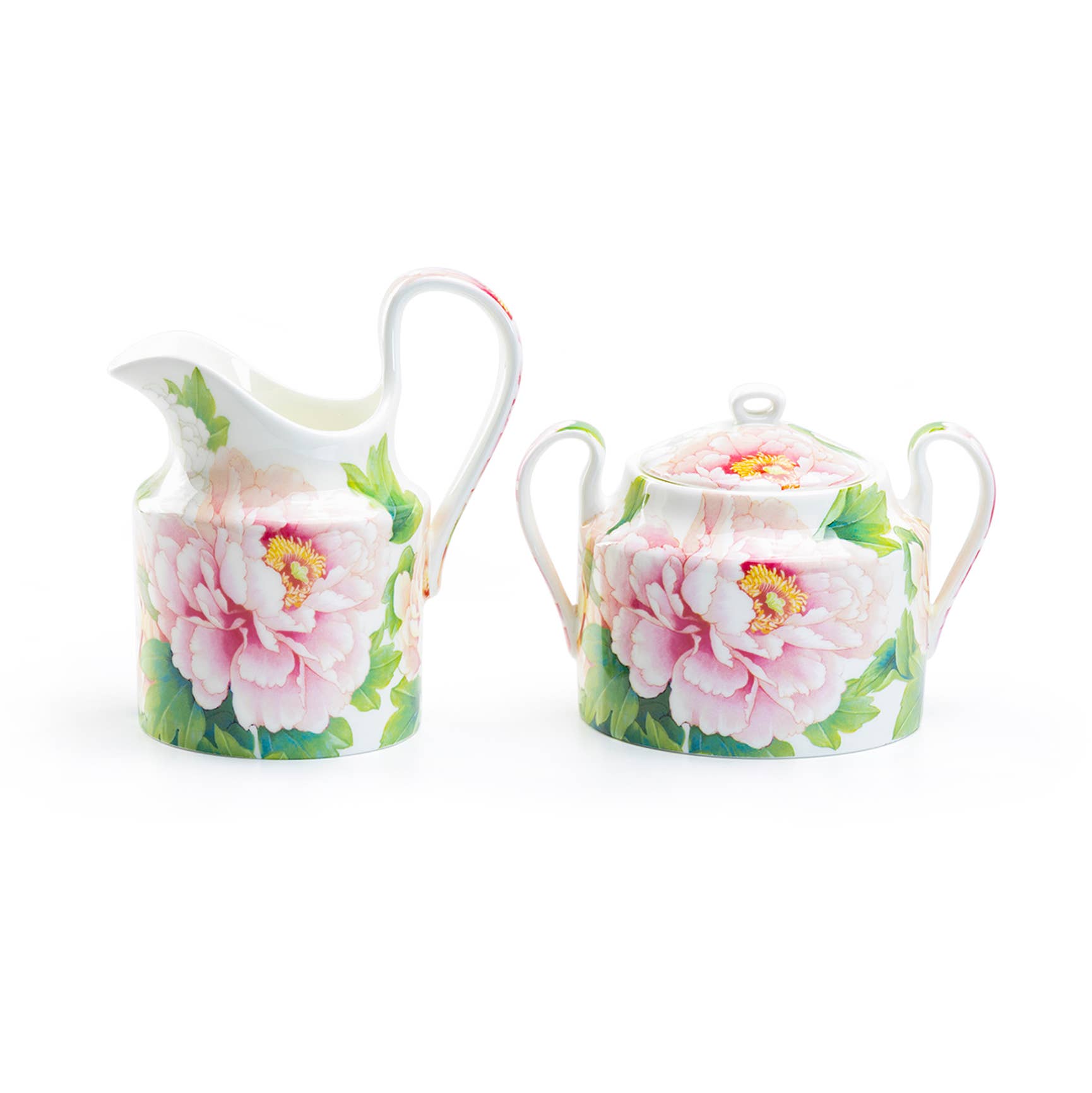 Grace Teaware - Vente Crèmes à café  - Ensemble à sucre et à crème Empire Peony Bone China1