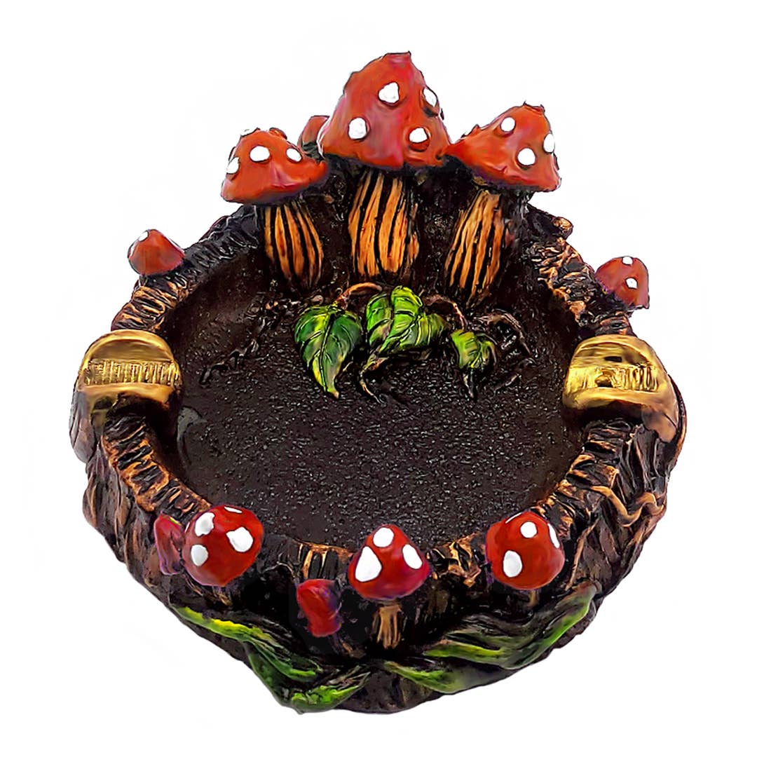 Pichincha - Vente Cendrier - Cendrier rond en forme de figurine avec plusieurs champignons1