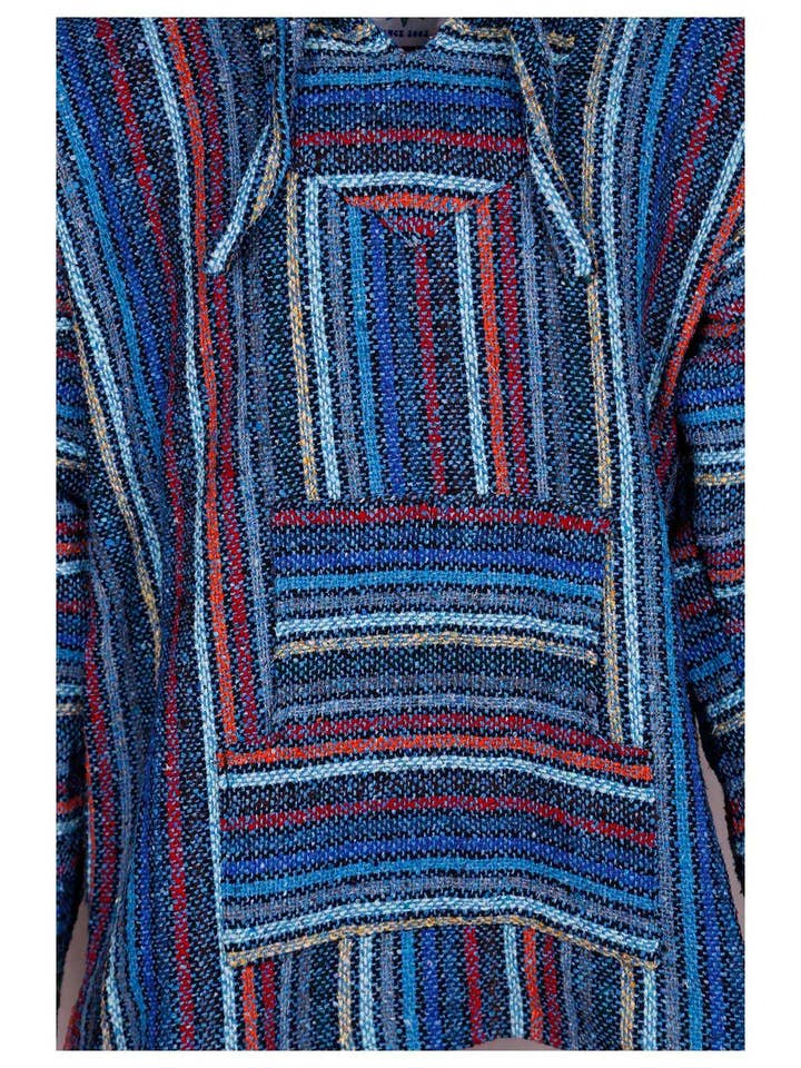 Sunshine Joy - Wholesale Hoodie - Unisex - Baja Joy High-Quality Pull-Over Hoodie Pinata Stripe4