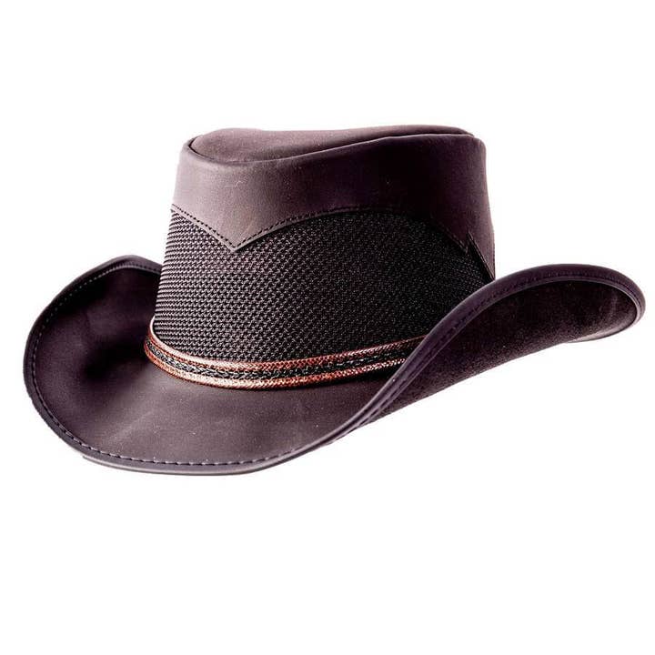 American Hat Makers - Wholesale Cowboy Hat - Unisex - Lightweight Leather Western Hat - Style Durango
