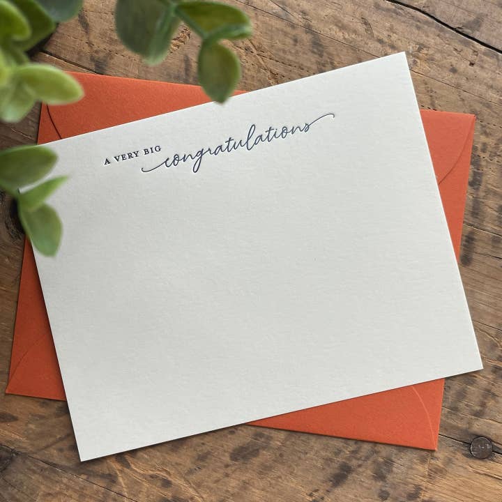 Congratulations Notecard for wholesale by Alice-Louise Press