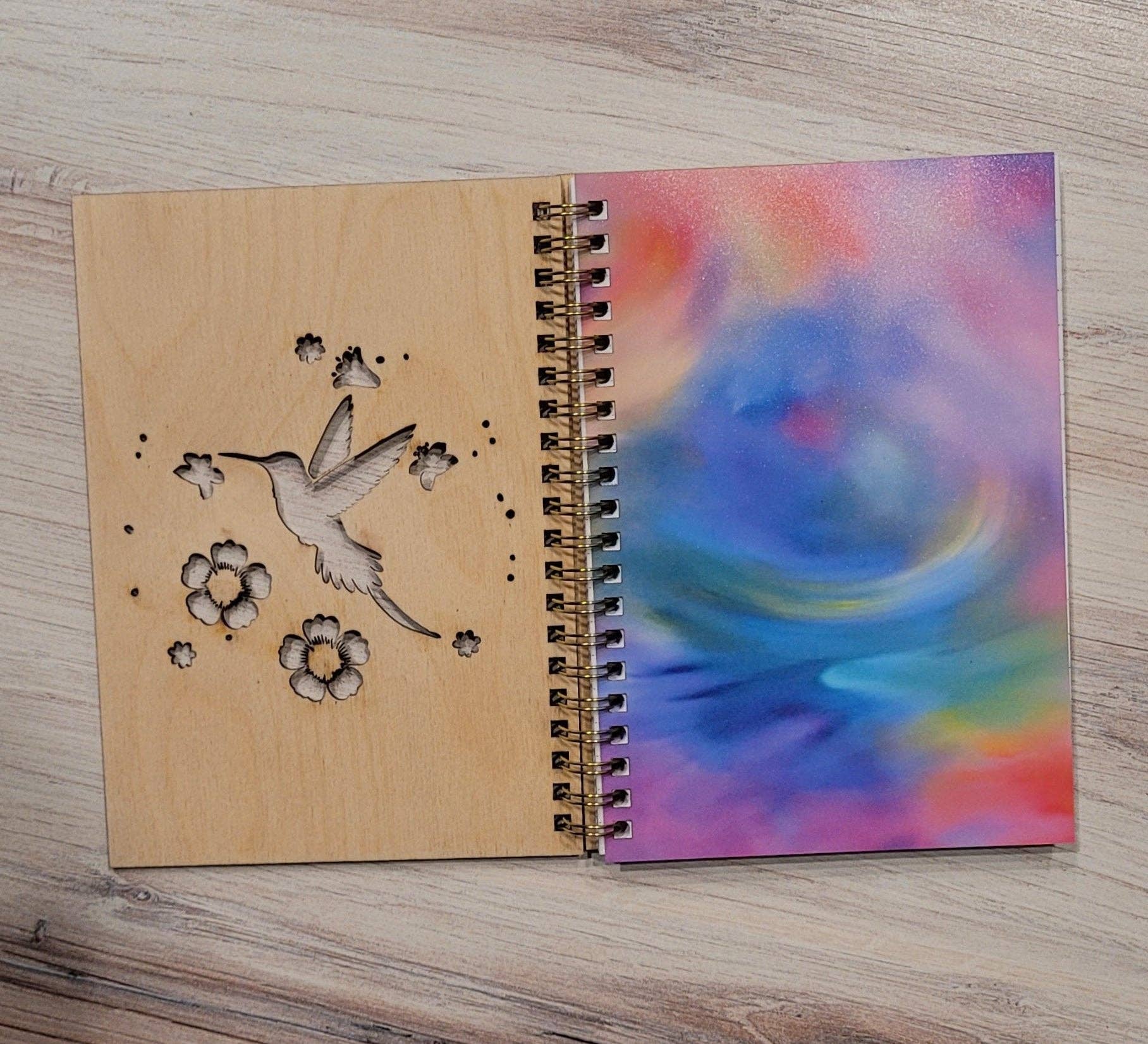 Jorgie Spark - Wholesale Notebook - Floral Hummingbird Notebook1