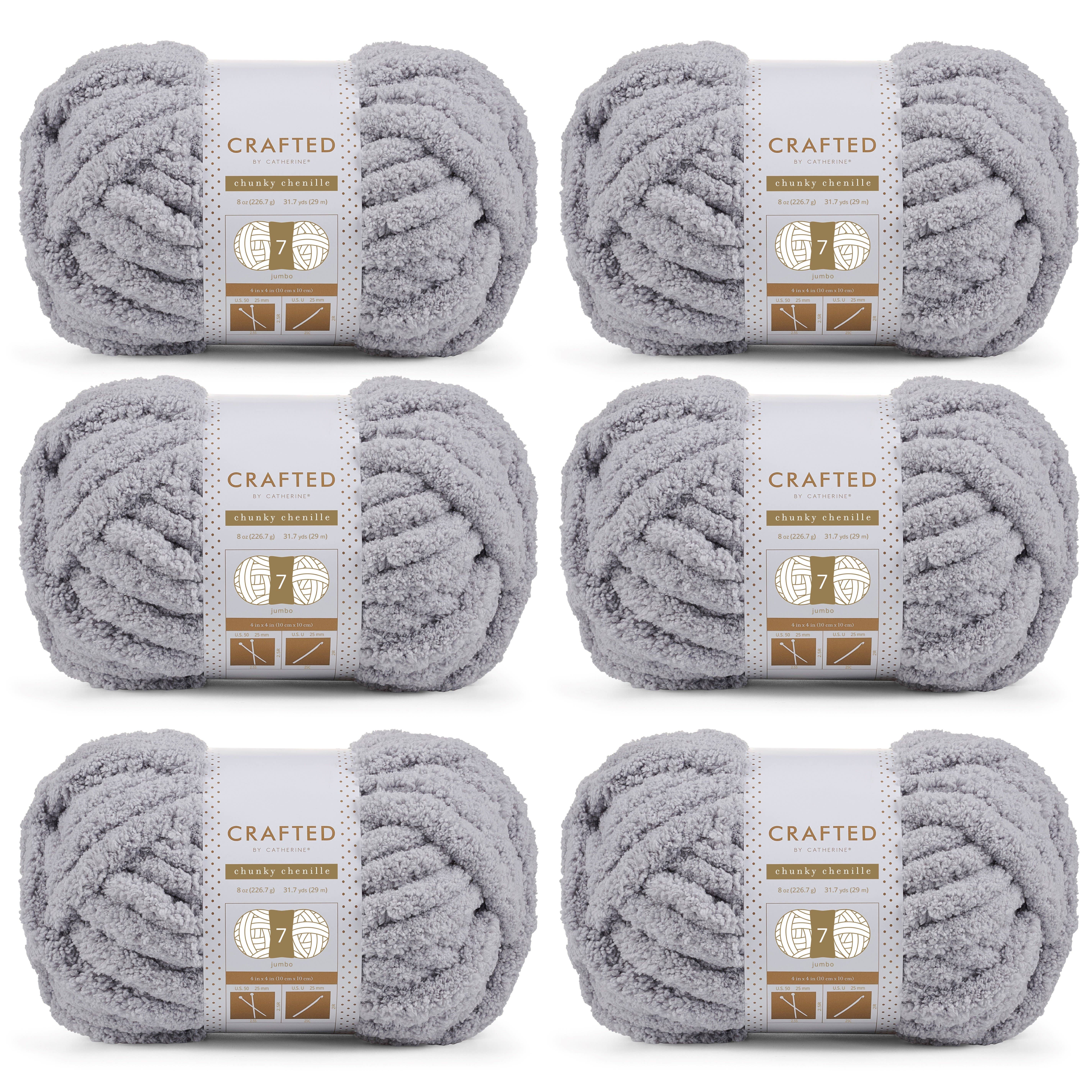 Crafted by Catherine - Wholesale Yarn - Chunky Chenill Yarn | 8oz/227g | Jumbo #7 | Pack of 612