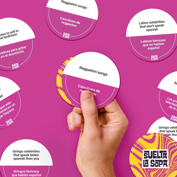 Fitz Games – Jogo de cartas por atacado – Suelta La Sopa - Jogo de festa bilíngue para todas as idades3