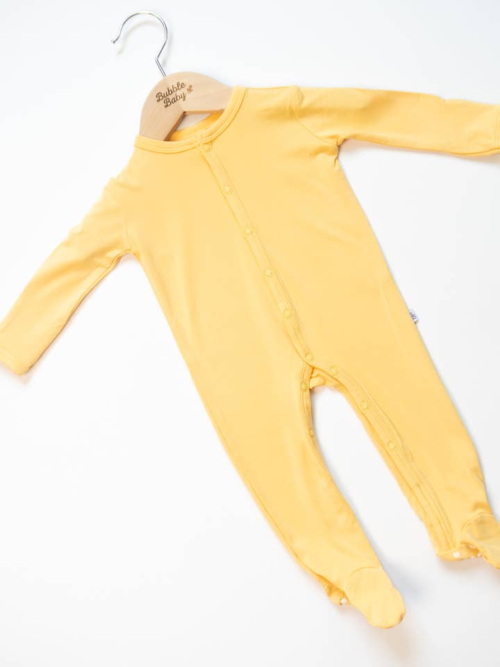 Papaya | Snap Footie for wholesale by Bubble Baby