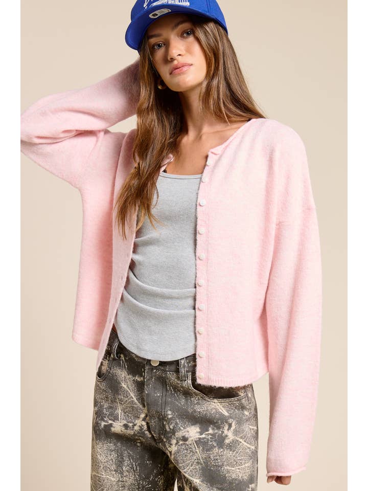 Mimosa - Wholesale Cardigan - Women's - Essential Button Down Cardigan Top19