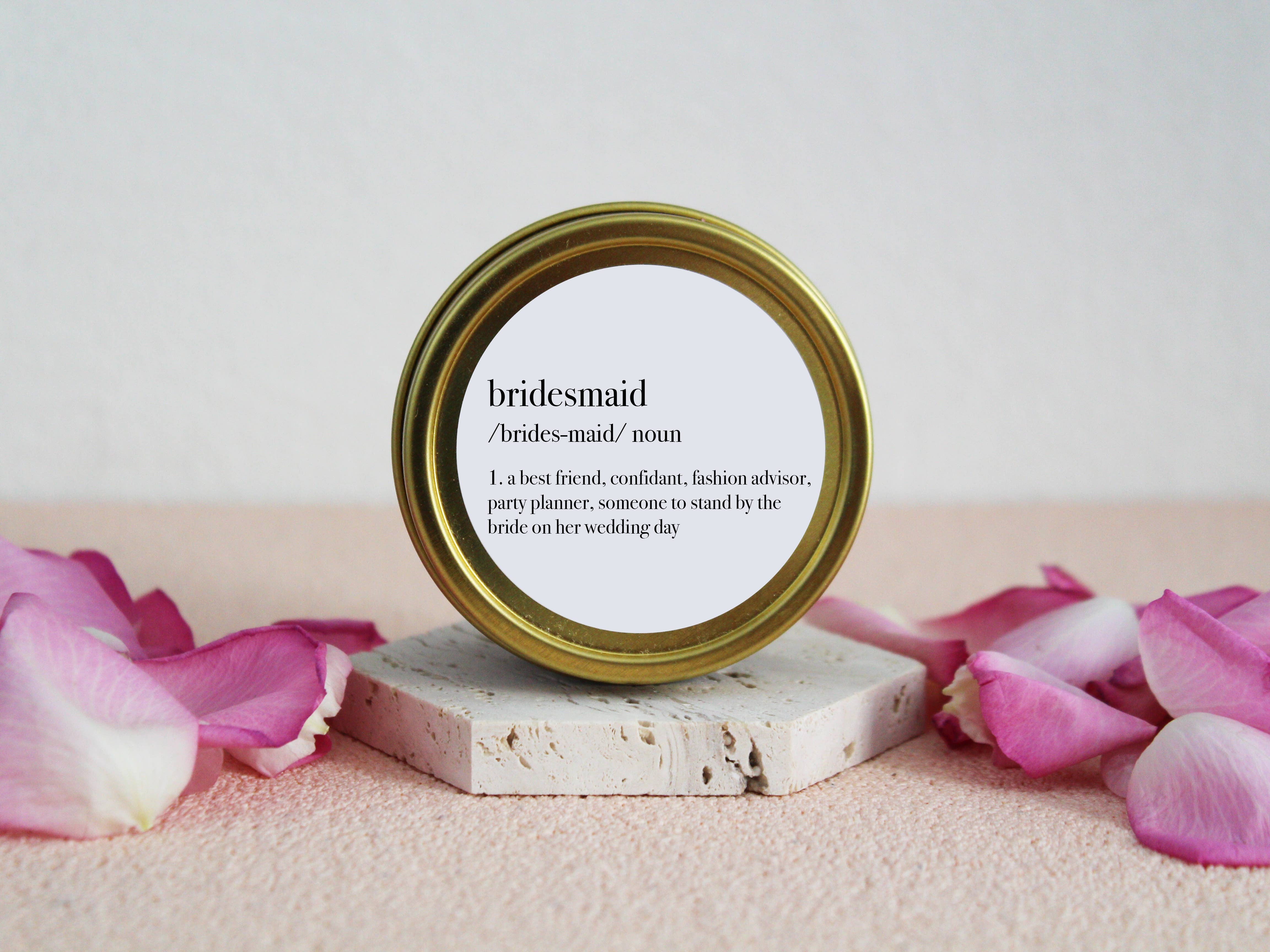 Aria Bella Candles - Wholesale Jar/Filled Candle - Bridesmaid Definition Soy Candle2