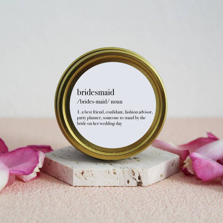 Aria Bella Candles - Wholesale Jar/Filled Candle - Bridesmaid Definition Soy Candle2