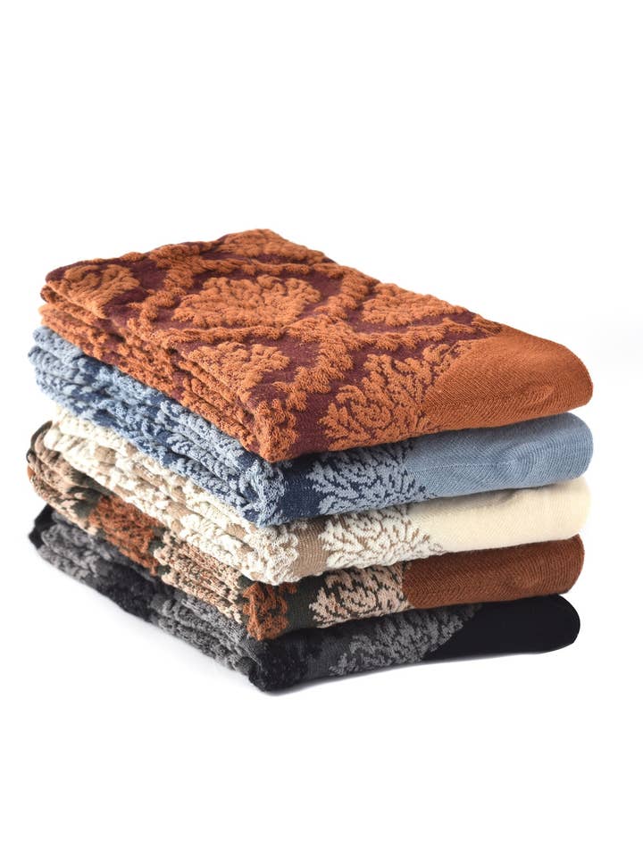 Funkyrel® Atzbranding Limited - Wholesale Socks - Women's - Rufia – Capsule Textured Jacquard Crew Socks2