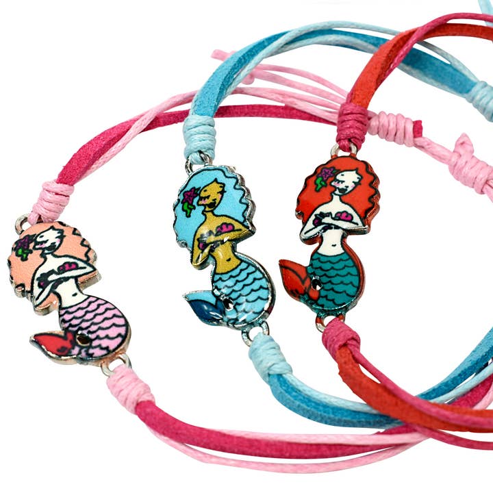 Mermaid Kid's Jewelry - Adjustable Bracelet Assortment for wholesale by Snazzy Girls
