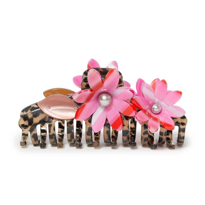 CHEETAH PETUNIA CLAW CLIP for wholesale by Lele Sadoughi