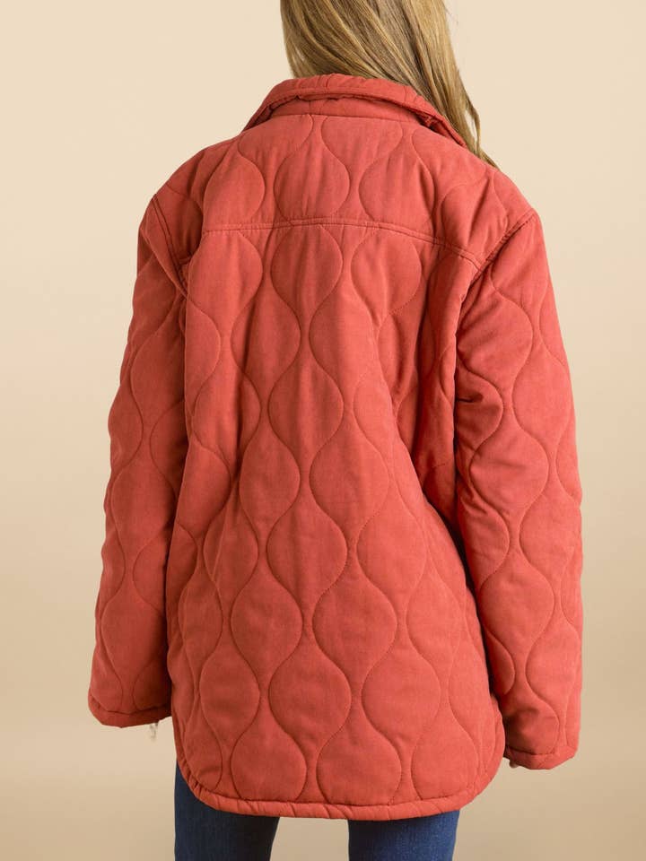 ADORA LA - Wholesale Jacket - Women's - CEJ2640X -PLUS SOLID QUILTED JACKET SIDE POCKET11