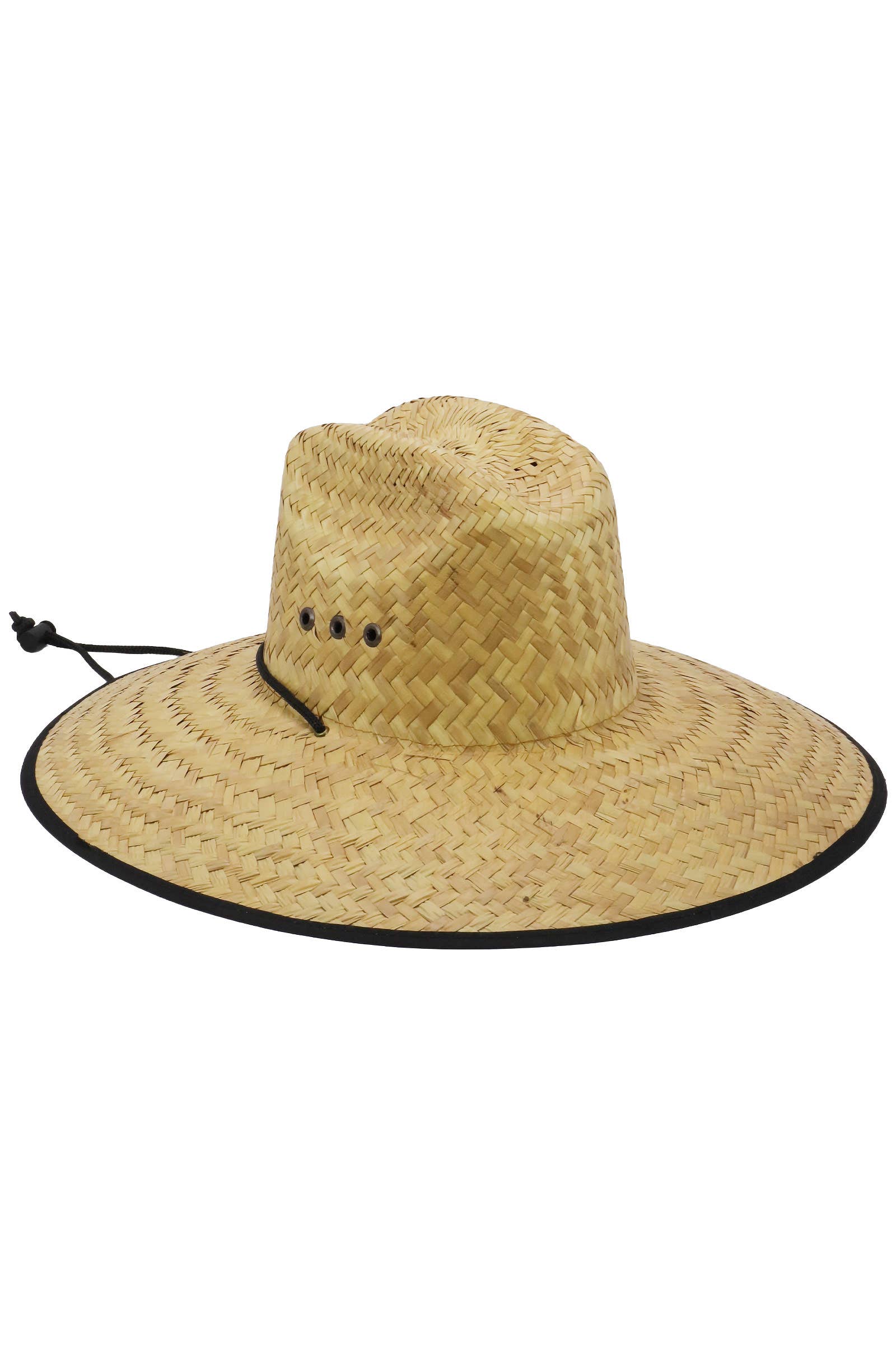 Cap Zone – Chapéu de palha – Unissexo por atacado – Chapéu de Palha de Salva-Vidas com Bandeira Americana com Ilhós2