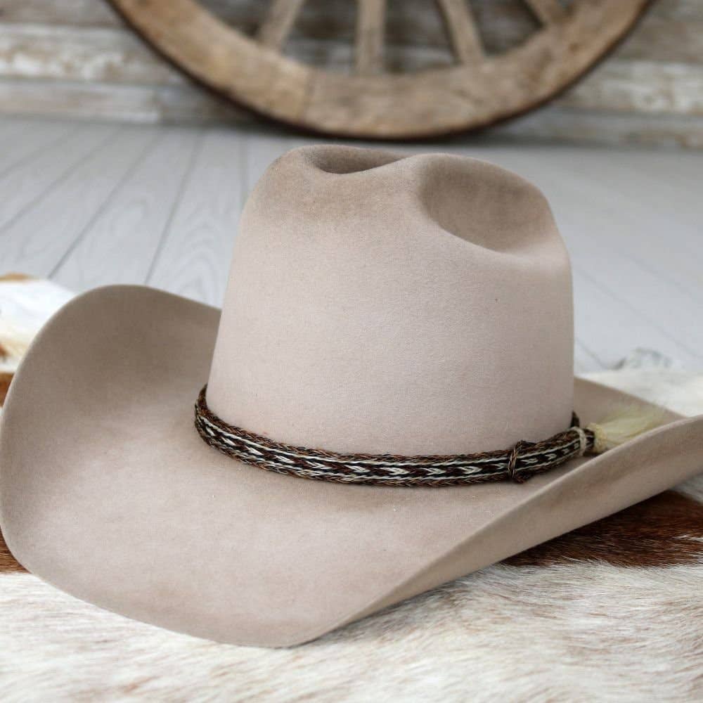 Willow Lane Hat Co. – Großhandel Hutzubehör – Damen – Hutband aus geflochtenem Rosshaar mit einzelner Quaste, Farbe4