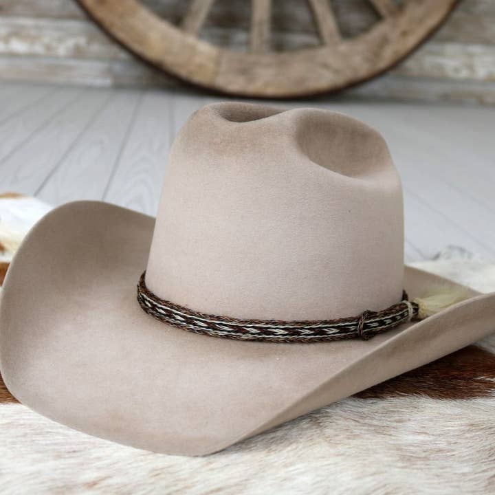 Willow Lane Hat Co. - Wholesale Hat Accessory - Women's - Horsehair Braided Single Tassel Hat Band - Paint4