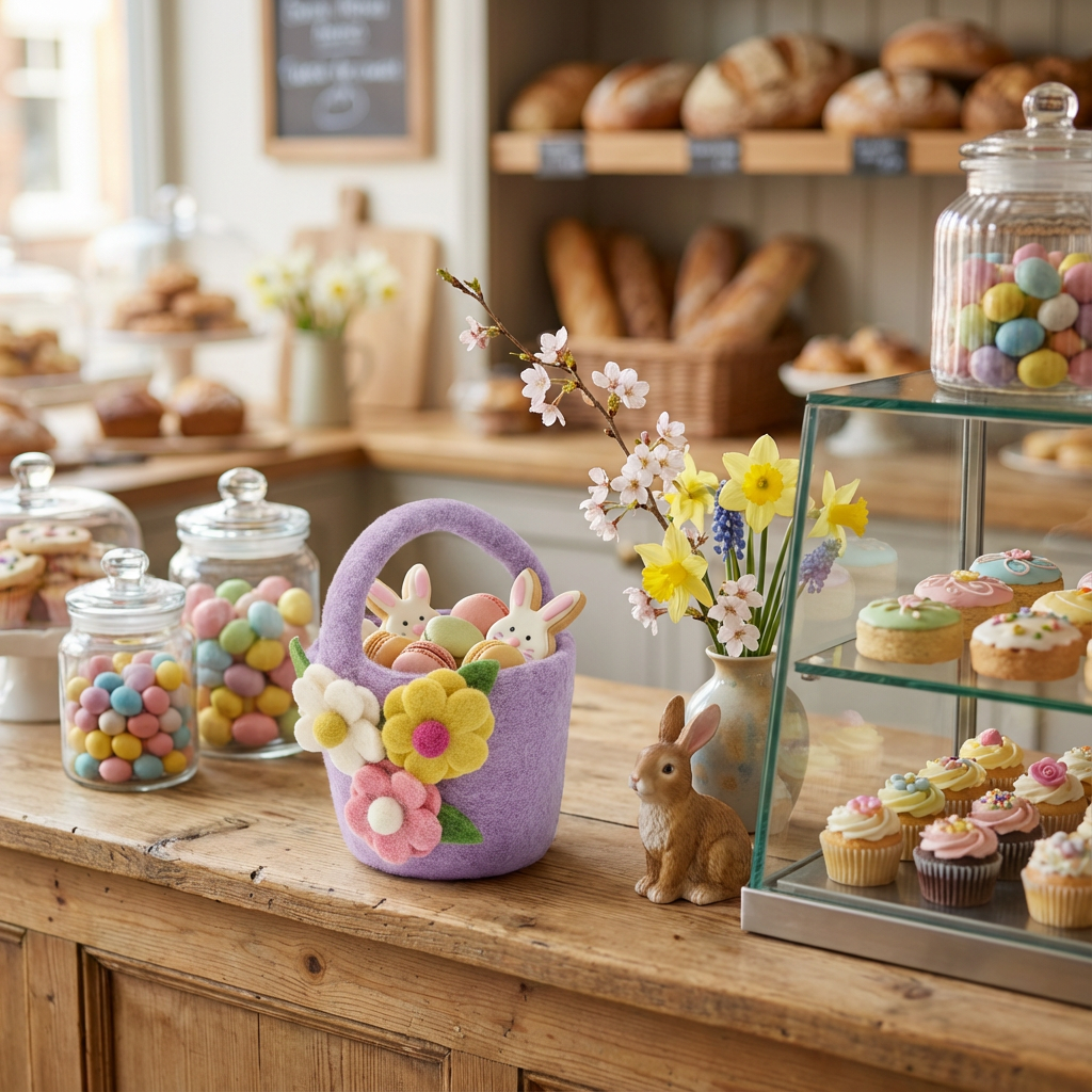 Felt So Good - Vente Boîtes décoratives - Paniers de Pâques en feutre faits main9