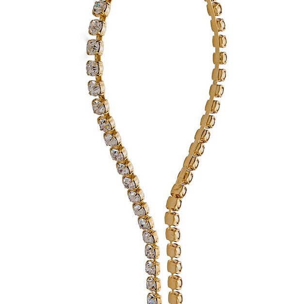 JOSEPHINA MAGNUS SWAROVSKI DROP CHAIN HEADBAND for wholesale by Epona Valley