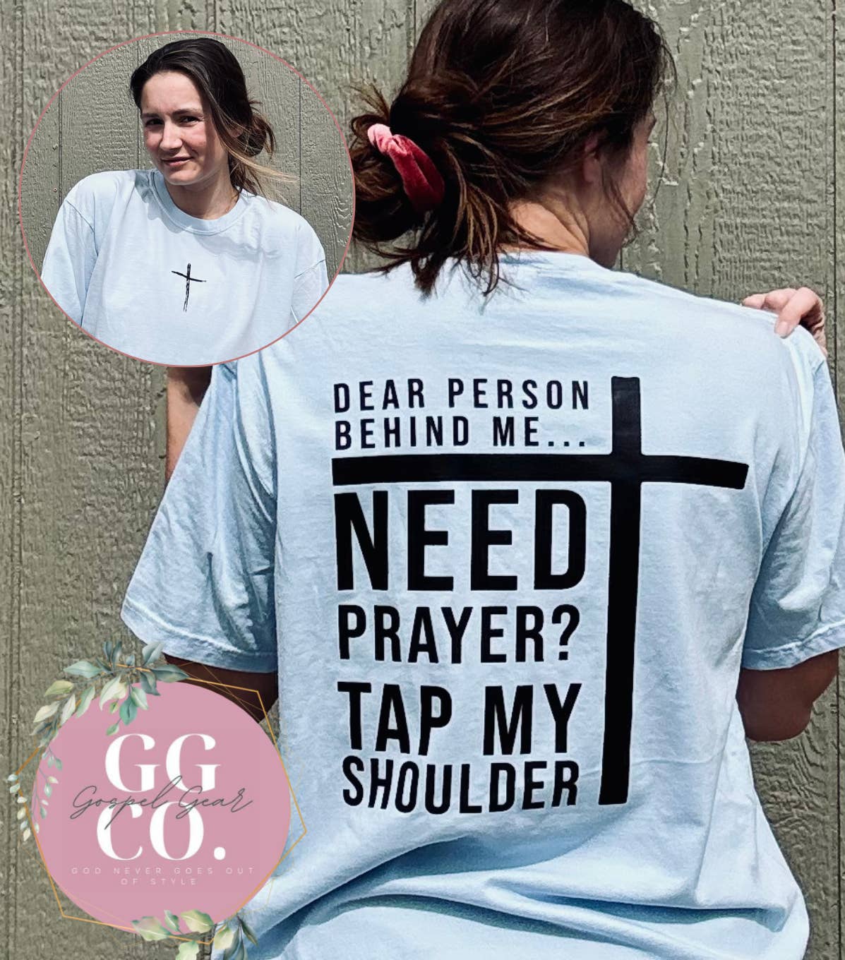 Gospel Gear Co - Wholesale Screen Printed T-Shirt - Women's - Dear Person Behind Me Graphic Shirt