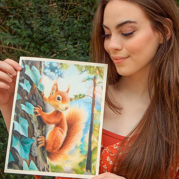 Grizaye - Wholesale DIY Craft Kit - Drawing Kit: Red Squirrel7